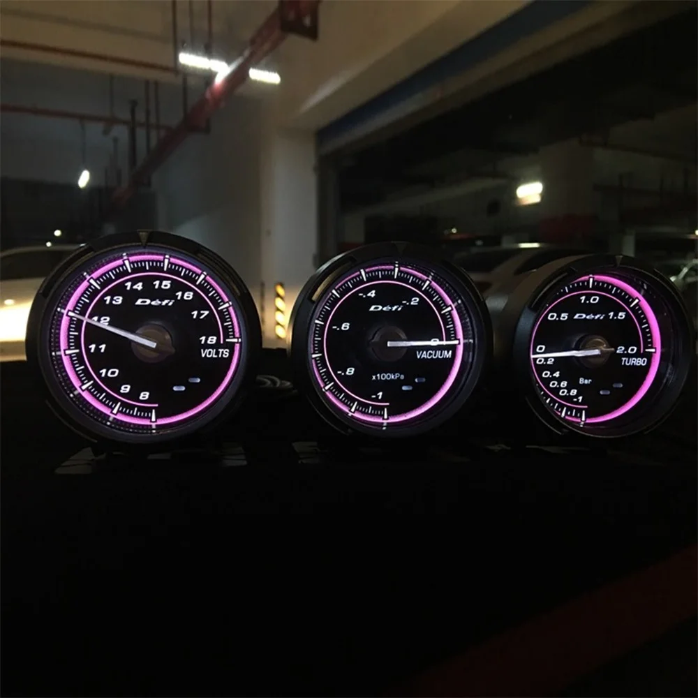 Car Gauge Def* C2 Racing Modified Speed Turbo Boost Water Temperature Oil Temperature Oil Pressure Volts Vacuum Guage Tachometer