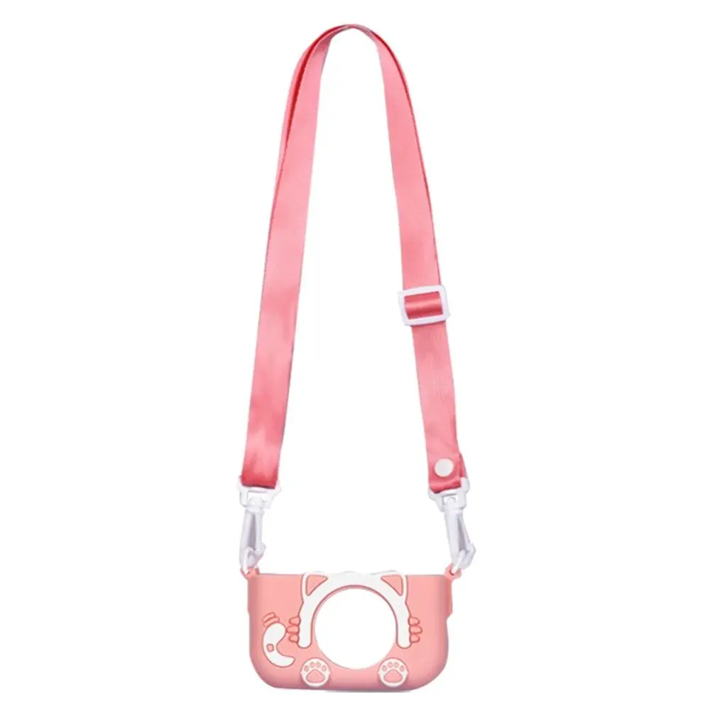 Cartoon Mini Camera Shell with Lanyard Portable Kids Camera Case Silicone Waterproof Protective Cover for X2 Children Camera