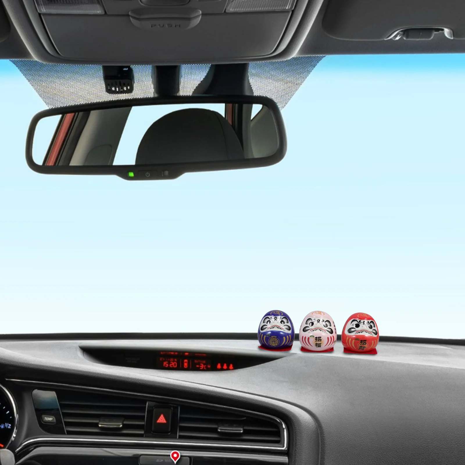 

5pcs Ceramic Japanese Style Lucky Figurines For Office Home Car Decor Desk Accessories Mini Statue Ornament