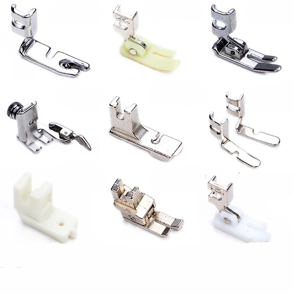 Presser Foot Set Binding Adjustable Guide Quilting Rolled Hem Gathering Pleating/Shirring Presser Foot For Butterfly Janome Etc