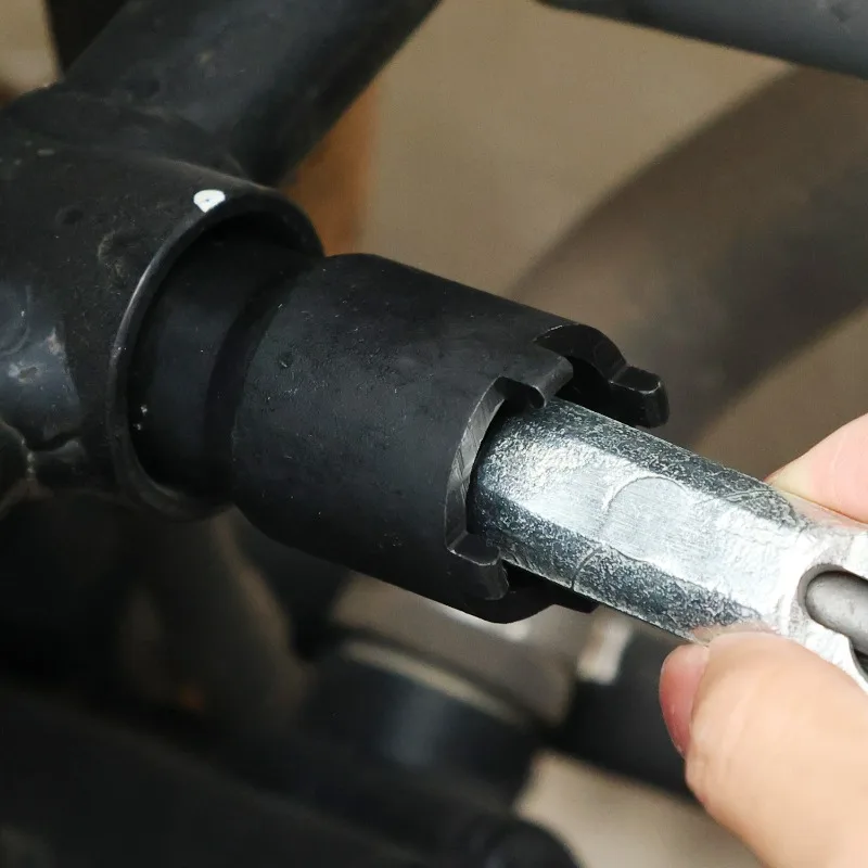 1PC 더블 헤드 클러치 락 너트 렌치 오토바이 수리 도구 70/110/125/150 사이클로크로스 자전거 오토바이 너트 제거 도구