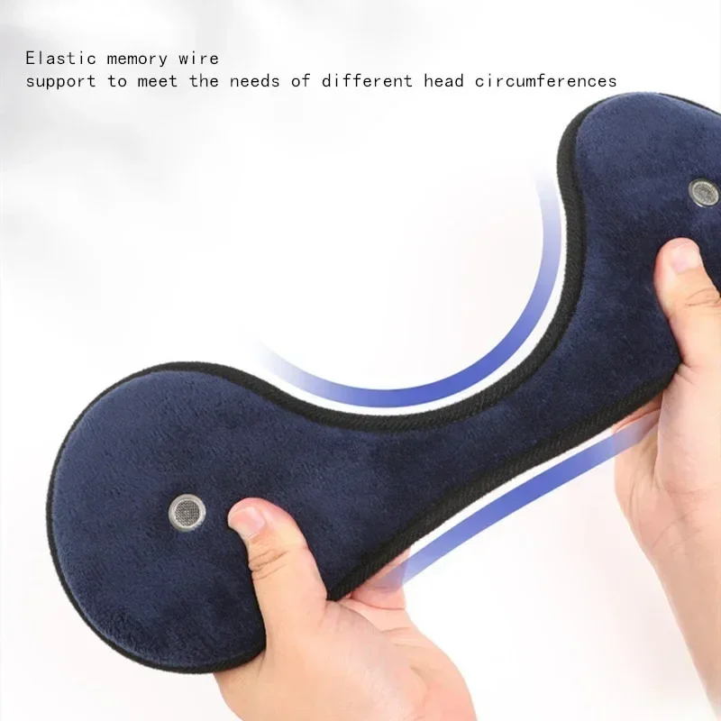 Verdickter Plüsch Outdoor Sport Musik Ohrenschützer Weicher warmer Schutz Winter Ohrabdeckung Ohrmaske mit Ohrhörer für Männer