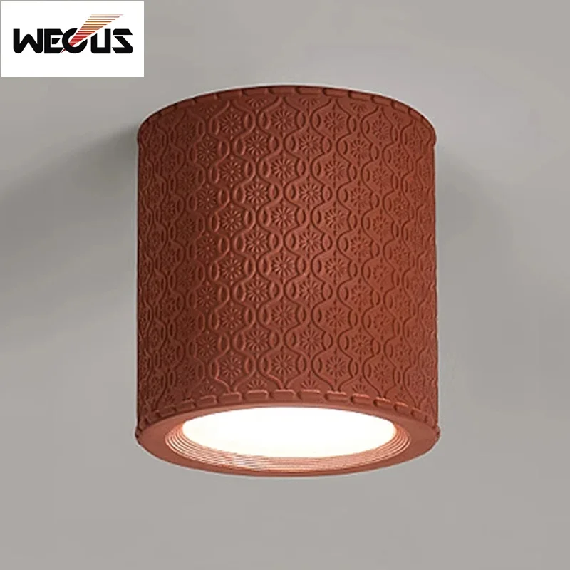 

French Round Surface Mounted Led Spotlights For Living Room Bedroom Corridor Accent Wall Entryway Closet Ceiling Lighting Fixtur