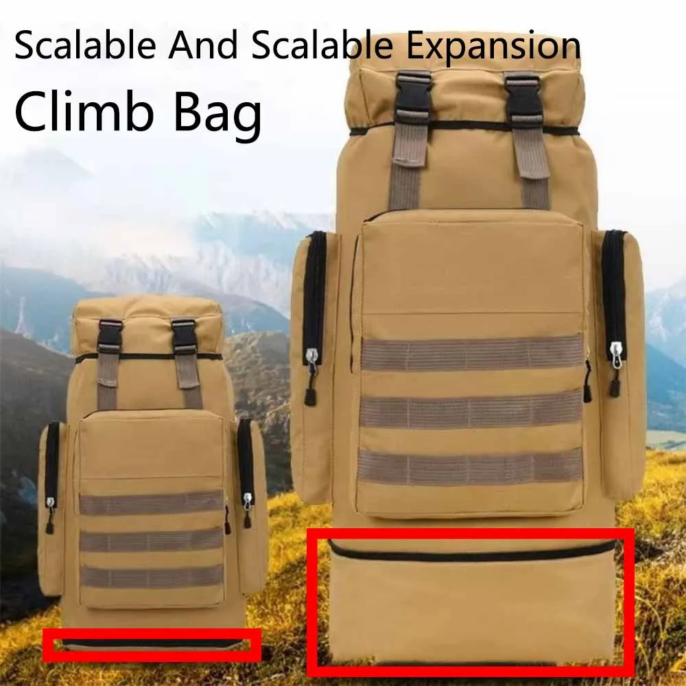 

60-70 Liters Expandable Large Capacity Oxford Cloth Travel Backpack For Men And Women Outdoor Backpacks Camouflage Luggage Bag