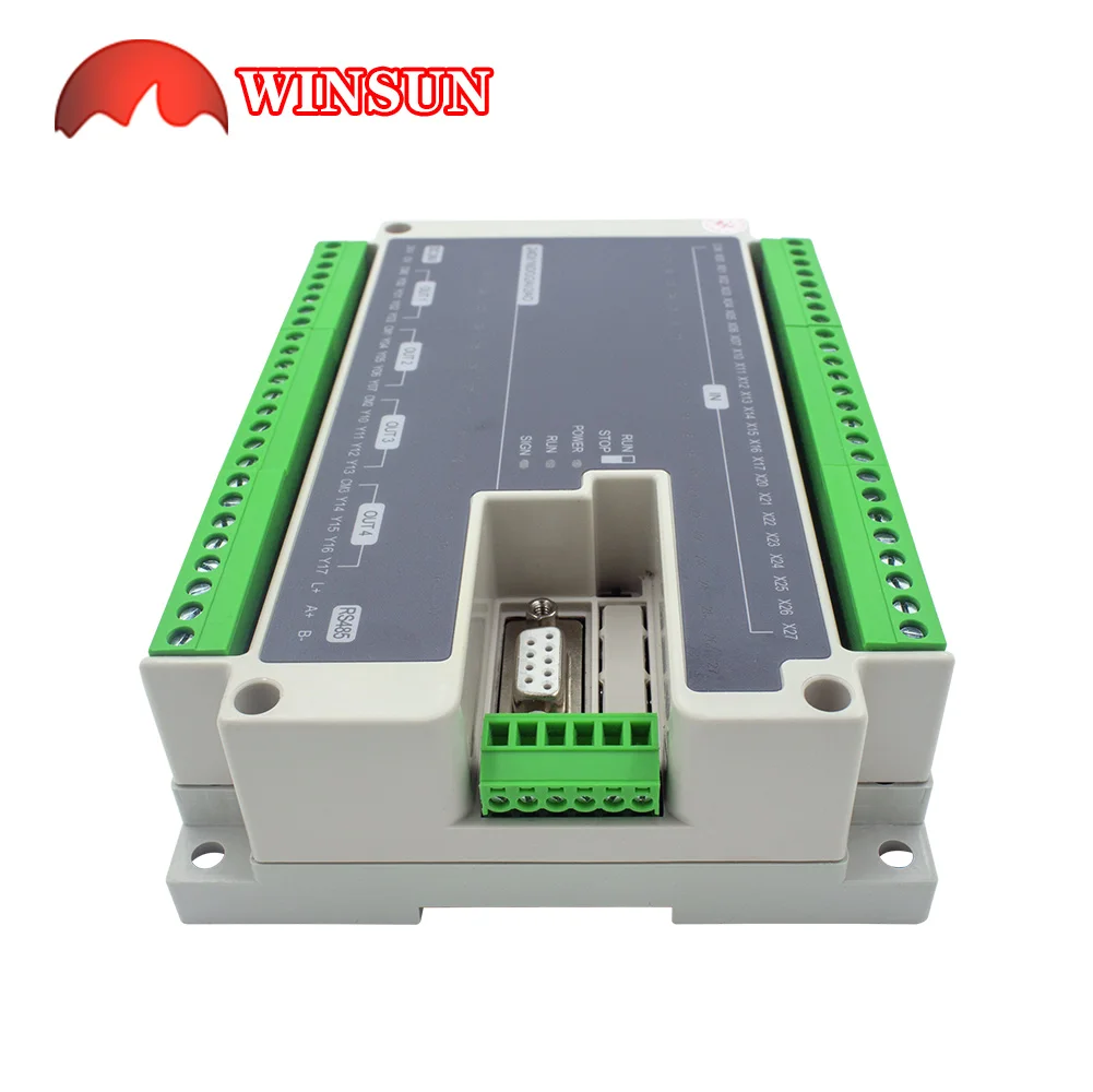 Imagem -04 - Rtc Modbus 485 24 Entrada 16 Relé Saída do Transistor 2ad Entrada Analógica 2da Saída Plc Controlador Fx3u40mr 40mt Rs485