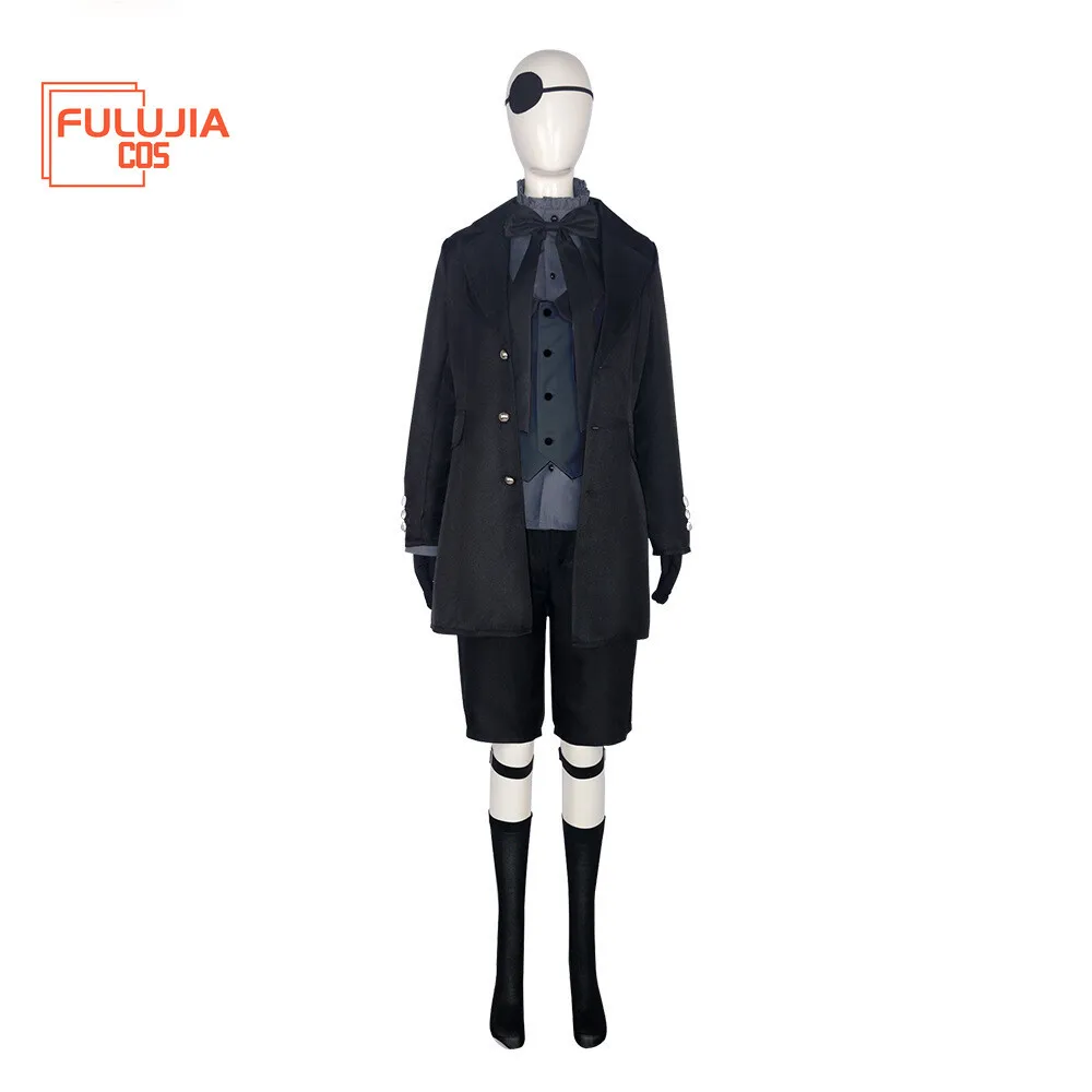 Fulujiacos  Cosplay Sebas Alois Trancy Ciel Phantomhive Costume Outfit Full Set view 6