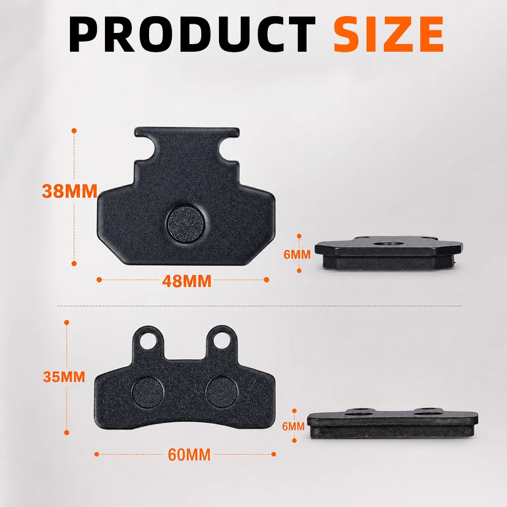 Brake Pads For Windone RM7 ESKUTE Qlife Vela E5 Front Rear Sets Graphite Copper E-Bike Bicycle Braking Pads Electric Dirt Bike