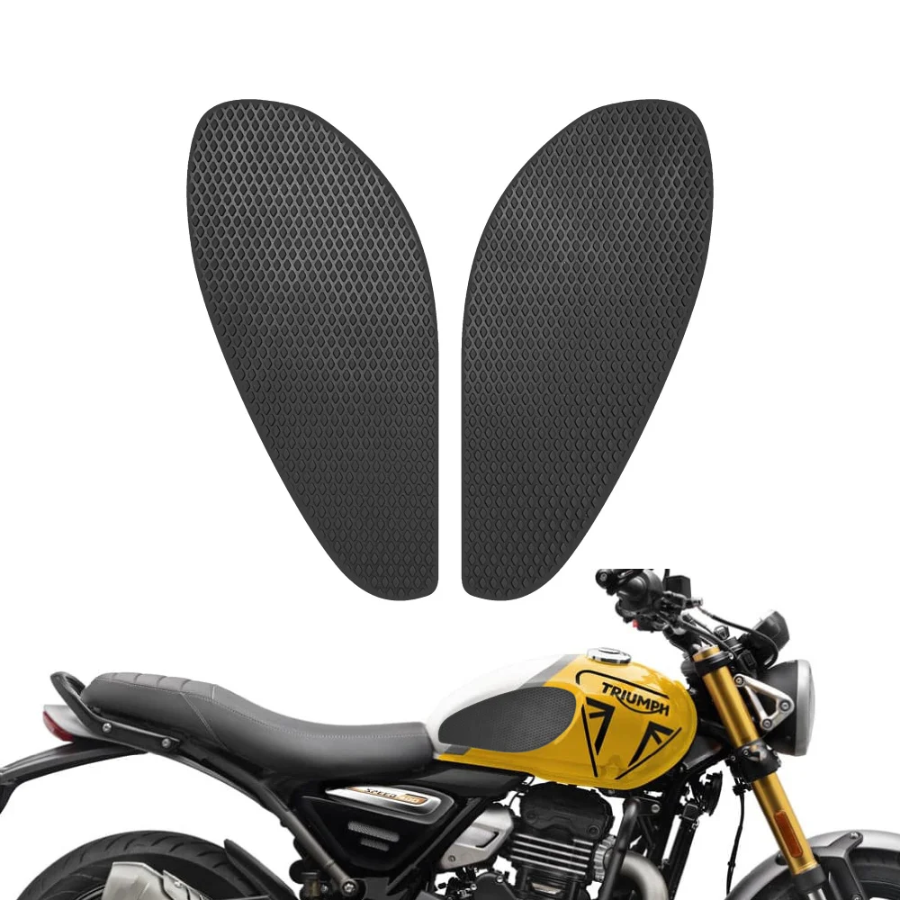 For Triumph Speed400 Scramber 400 X 2024 to 2026  Motorcycle Tank Traction Pad Anti Slip Sticker Gas Knee Grip Protector