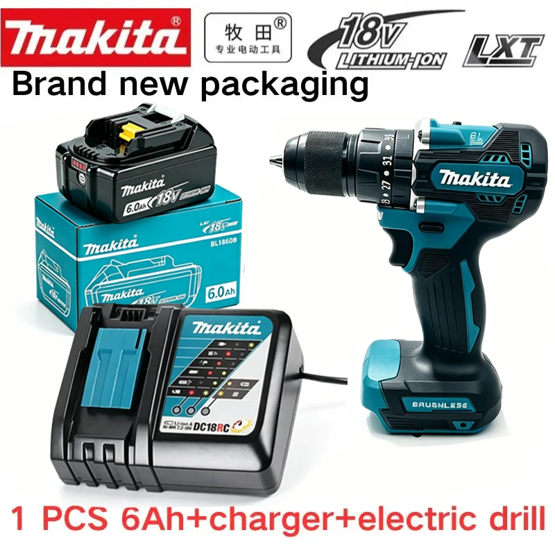 Makita 18V Battery 6AH BL1860 Power Tool Lithium ion Makita DDF487 BL1850B BL1860B electric tool battery image 3