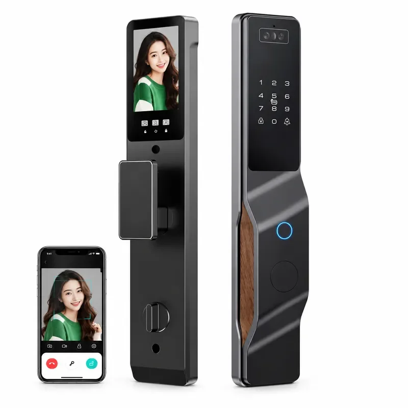 for K50 Smart Lock Facial Recognition Fingerprint Door Lock Graffiti APP Electronic Anti Theft Password Smart Door Lock