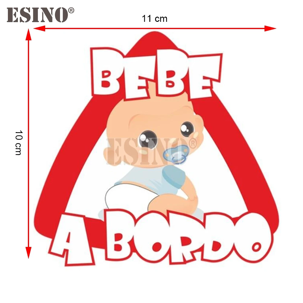 Car Styling New PVC Adhesive Decal Boy Baby On Board Bebe A Bordo Cartoon Waterproof Car Body Sticker Pattern Vinyl - view 4
