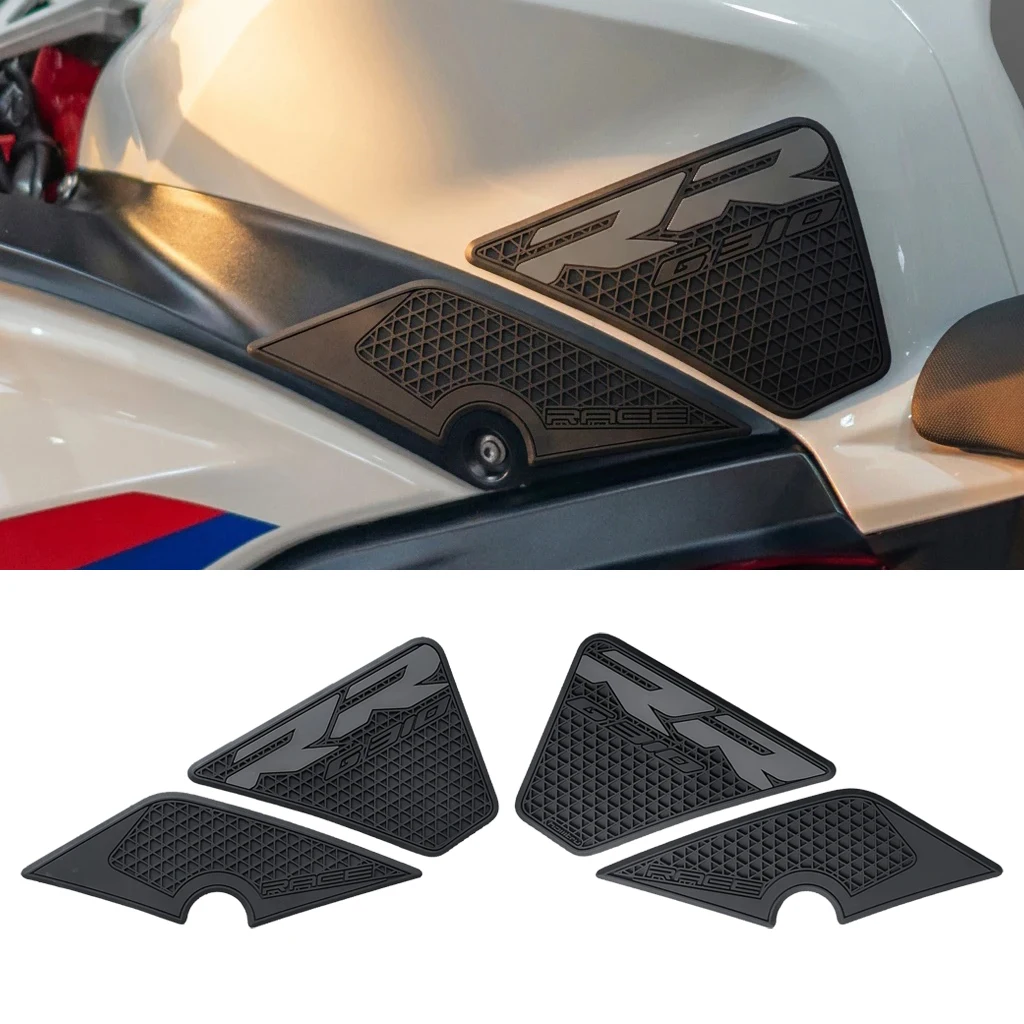 

Motorcycle Side Non-slip Grips Rubber Tank Pad for BMW G310RR G310 RR 2023-2026