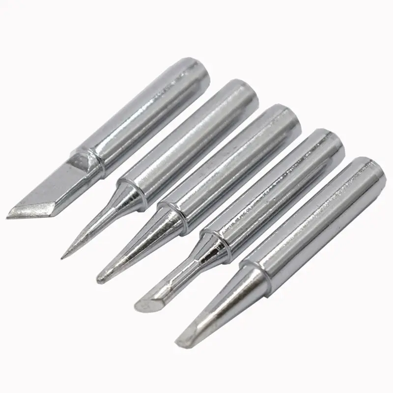 5 Pçs/set 2.4D + 3C + EU + B + K Cabeça De Ferro De Solda De Solda Ponta Do Ferro de Cobre Puro Conjunto DIY Elétrica Solda Ferro De Substituição Tip Reparação