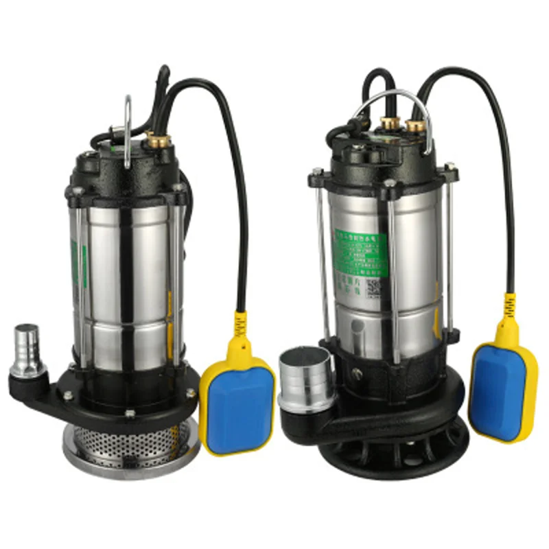 Stainless Steel Float Type Submersible Pump,Agricultural Garden Underwater Water Sewage, Self-Suction Drainage Irrigation, 220V