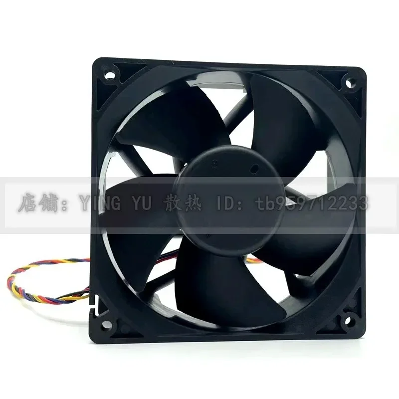 LY 12038 12V 4-Wire PWM Temperature Control 12CM Cooling Fan for YD12038HB High Airflow Heavy-Duty Fan 3.12A