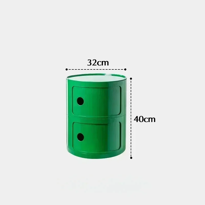 

Living Room Sofa Side Bedside Cabinet Stand Round Storage Creative Night Tables Plastic Comodas Dormitorio Furniture Tables