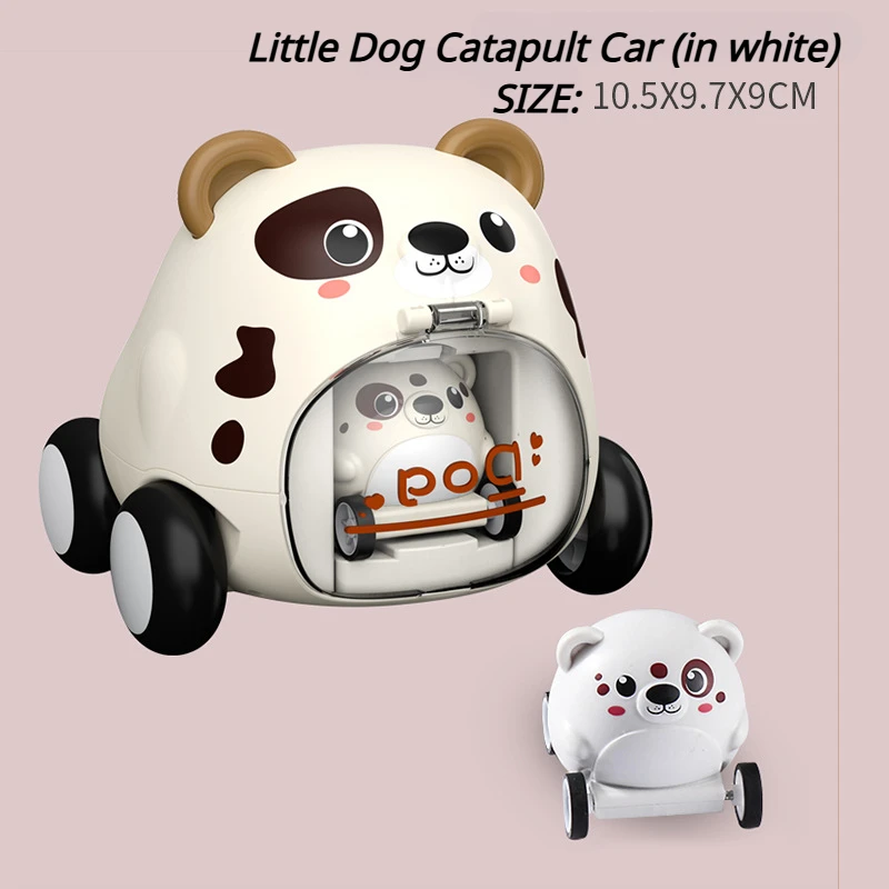 Inertia Push-and-Go Cartoon Construction Vehicle Ejecting Launching Toy Car ABS No Battery Develop Intelligence Baby Gifts