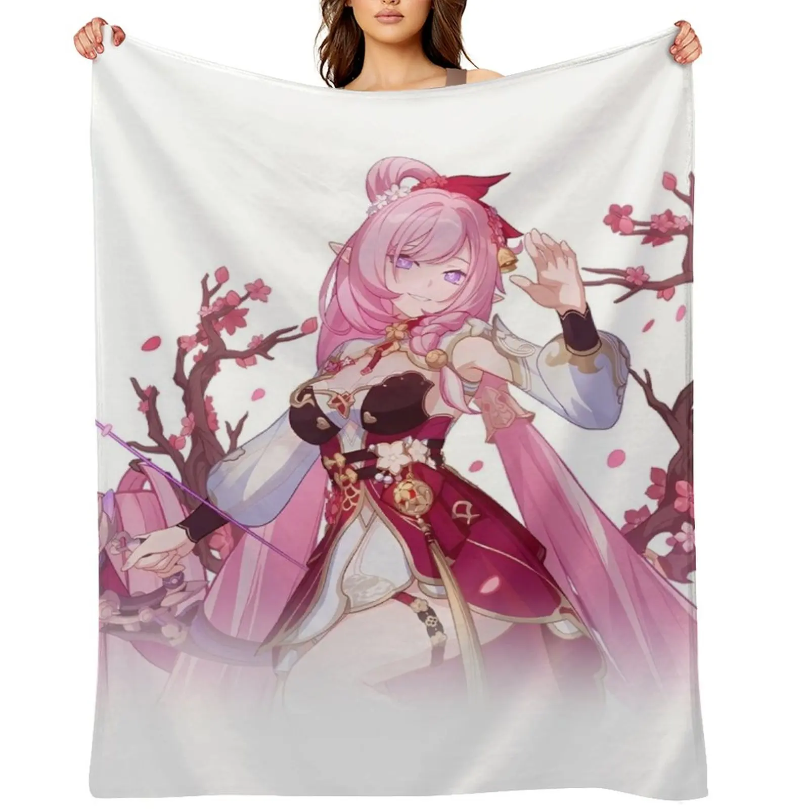 

Honkai Impact 3rd Elysia Herrscher of Human Ego Персиковое весеннее одеяло Дизайнерские одеяла для детского дивана