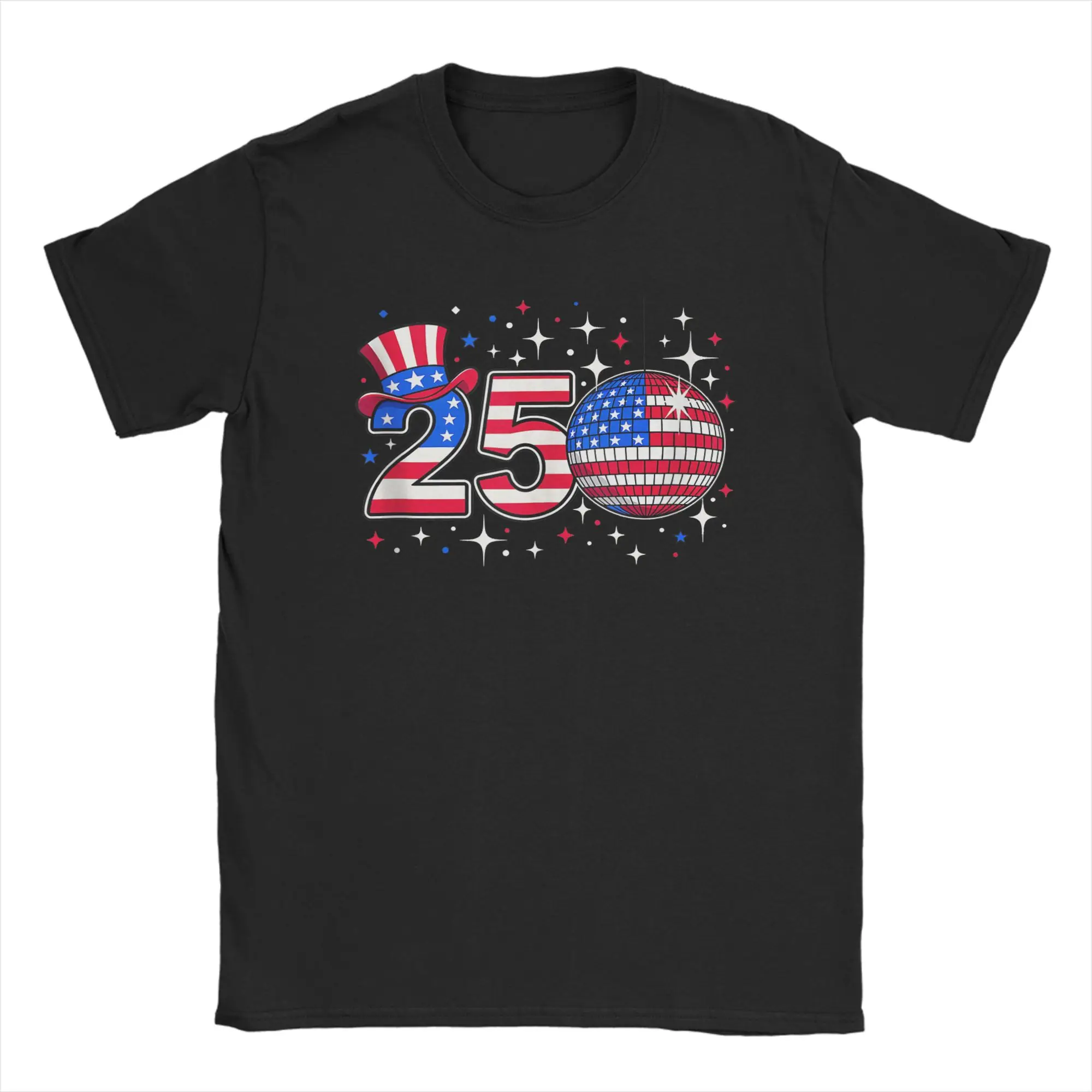 

Celebration 250 Anniversary United States Patriotic T-Shirt Men Amazing Cotton Tees O Neck Short Sleeve T Shirt Plus Size Tops
