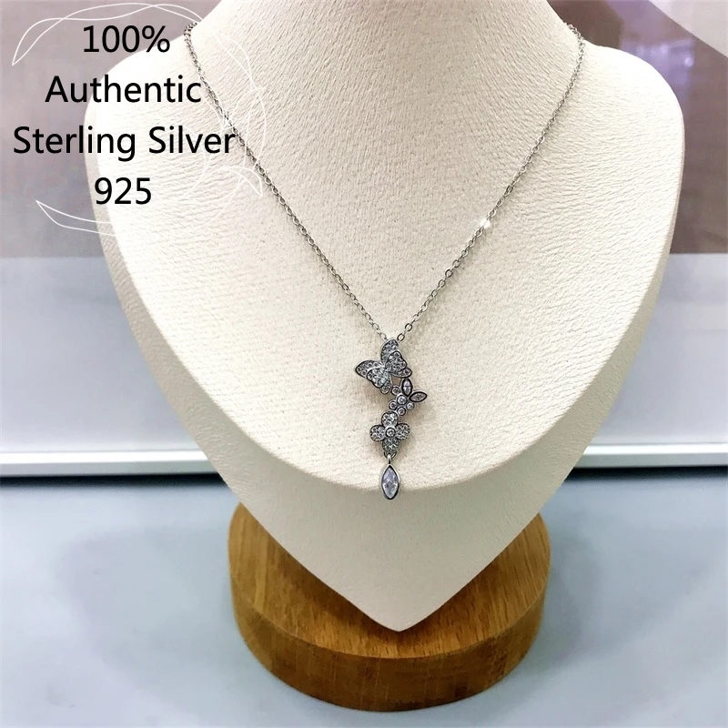 

Sterling Silver Crystal Collares Collar Para Plata De Ley 925 Mujer Shi Butterfly Initial Necklace Chain Original For Women 2022