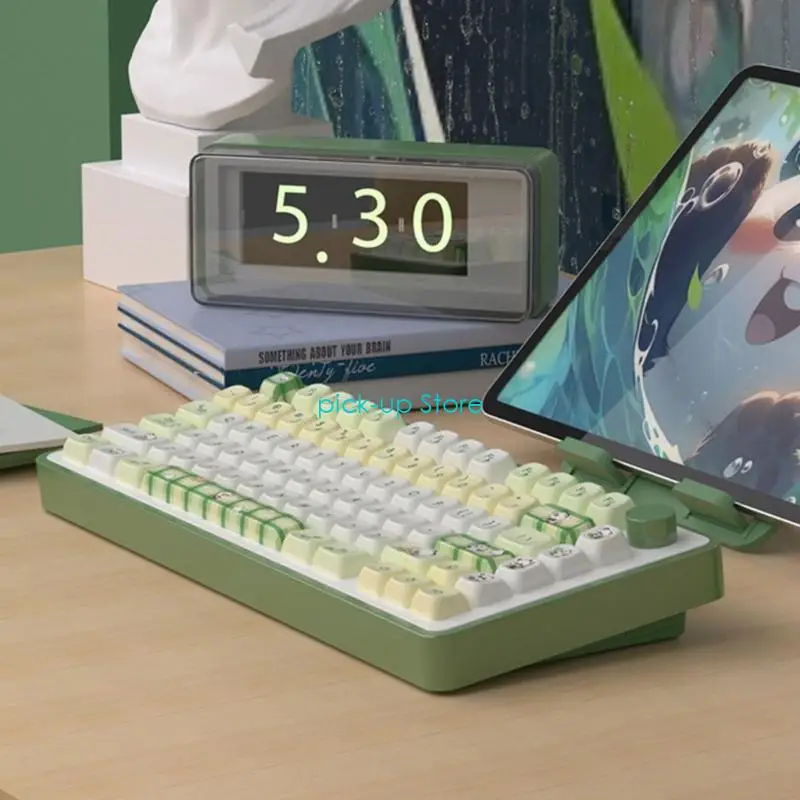 Q5WA 140Keys KeyCaps нефтяно-защищенные от PBT Тепловые сублимации Panda Theme Capecaps Гладкая крышка