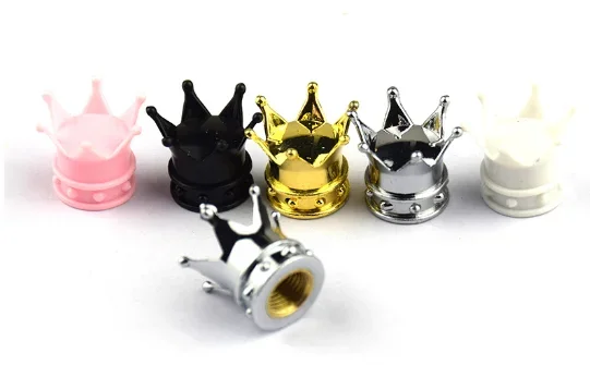 4 Stuks Algemene Kroon Auto Wiel Ventiel Dop Band Dry Cap Lucht Stof Waterdichte Auto Motorfiets Bling Accessoires Abarth