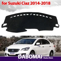 Cubierta para salpicadero, alfombrilla para tablero, alfombrilla para sombrilla, cojín, accesorios para visera de coche para Suzuki Ciaz 2014 2015 2016 2017 2018