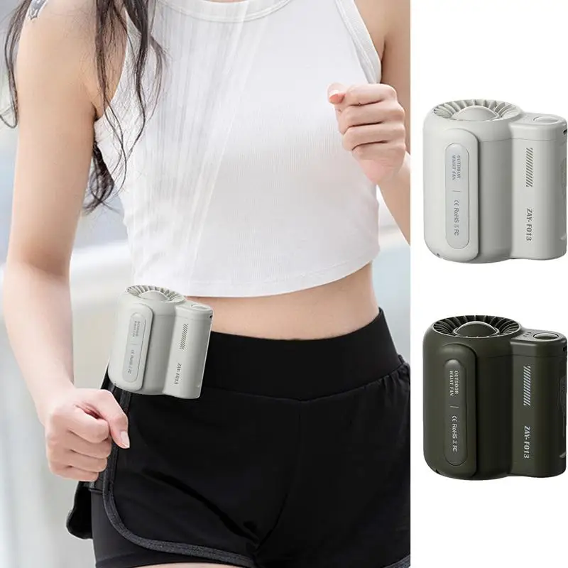

Waist Fan Portable Waist Cooling Fan Body Fan Pocket Fan Handheld Fan Bladeless Cooling Fan for Work Travel Farming Hiking