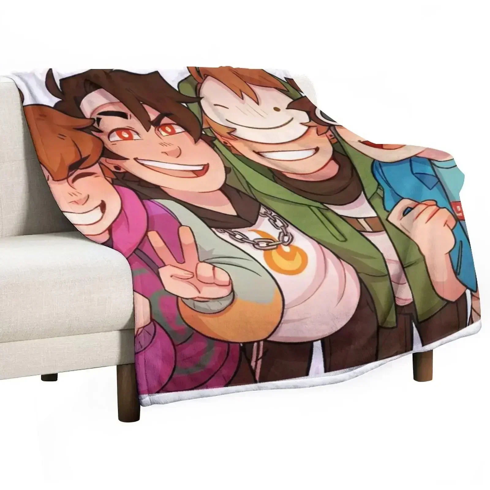 dream team Throw Blanket Giant Sofa Hairy Summer bed plaid Decorative Sofa Soft Plaid Blankets