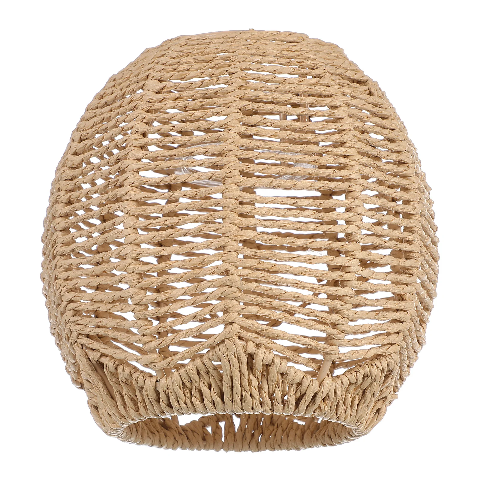 

Woven Chandelier Shade Modern Style Imitated Rattan Lamp Cover for Living Room Bedroom Decorative Lampshade Household Light