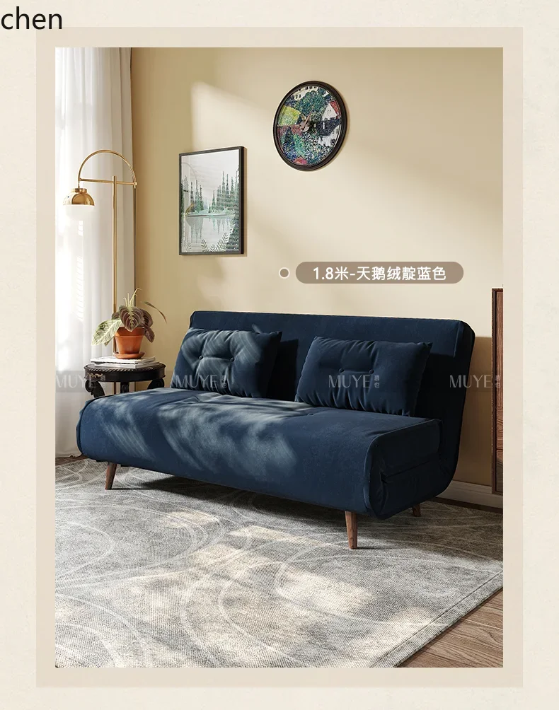 DSAFurniture Technology Fabric Sofa Bed Dual Purpose Multifunctional Foldable Single Double