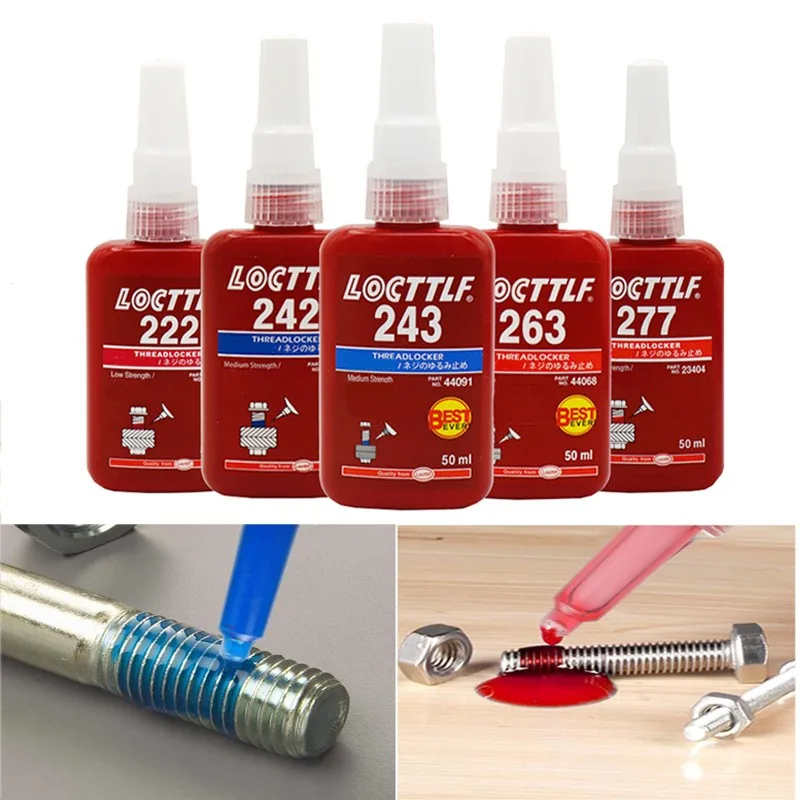 50ml Threadlocker Screw Glue Quickly Cured Thread Locking Agent Anaerobic Adhesive Corrosion-Resistant Anti-Loosening Glue