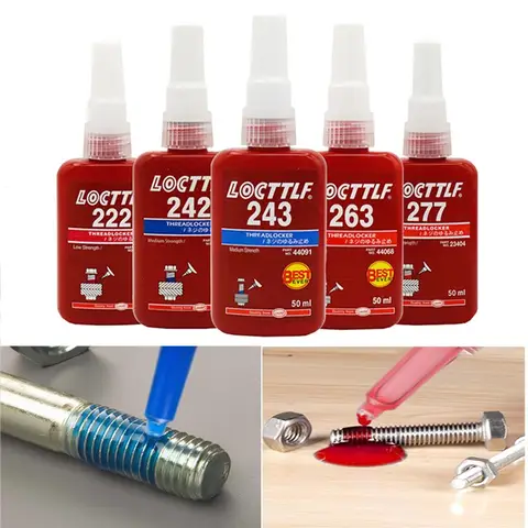50ml Threadlocker Screw Glue Quickly Cured Thread Locking Agent Anaerobic Adhesive Corrosion-Resistant Anti-Loosening Glue
