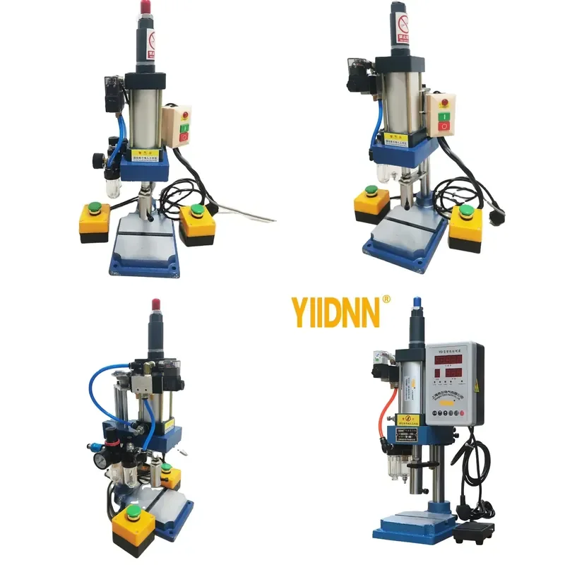 200Kg small single column desktop double button pneumatic press punching machine YD-63