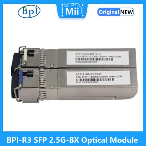 바나나 파이 BPI-R3 SFP 2.5G-BX 광학 모듈, 광섬유 10km, BPI-R3 라우팅 보드에 적합