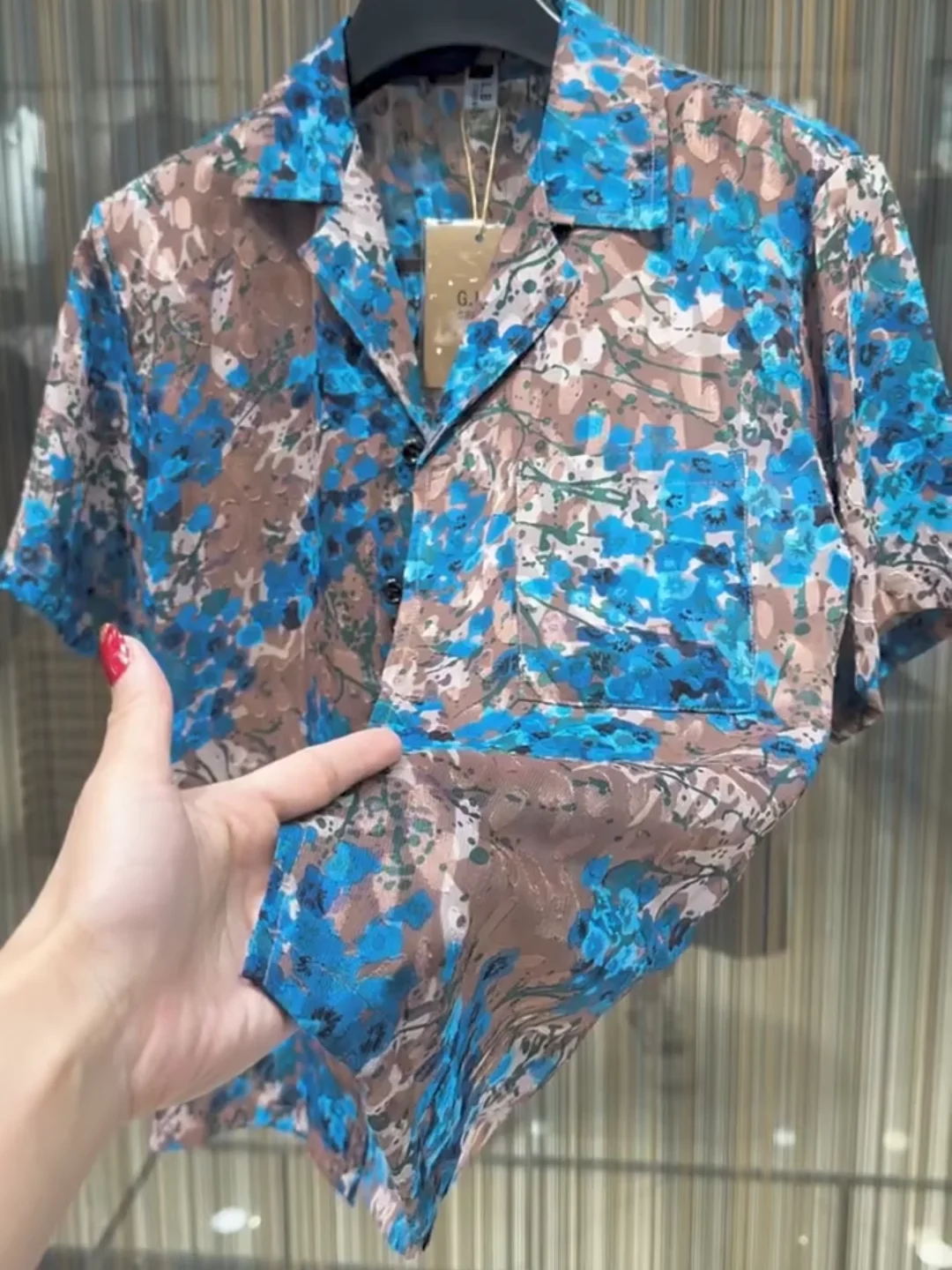 

Summer Men's Floral irt Casual ort Sve Cuban Collar High Quali Faionable Versatile Leisure Cool Busin