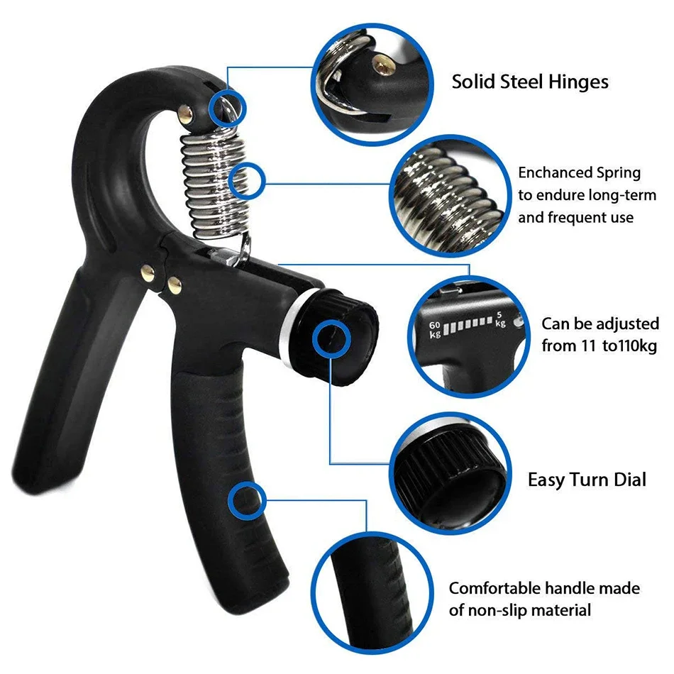 Hand Grips Strengthener Men and Women Arm Spring Finger Massager Expander Hand Exercise Gym Fitness Training Wrist Gripper