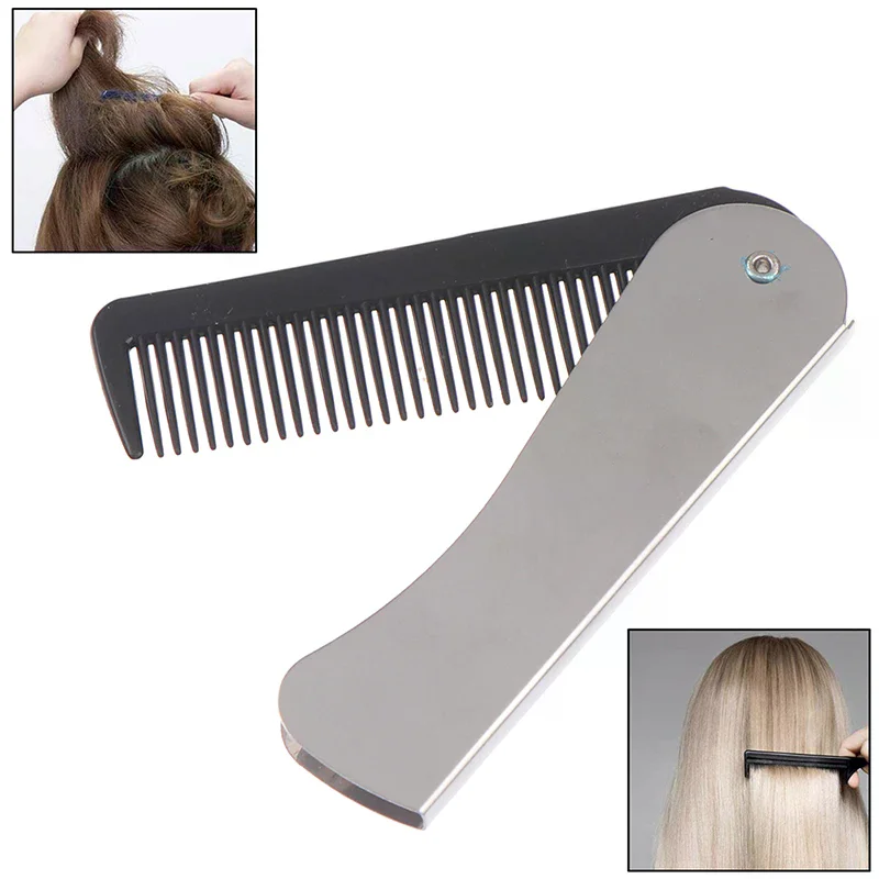 Portable Foldable Scalp Massage Hair Brush Travel Mini Hair Comb Hairdressing Styling Accessory