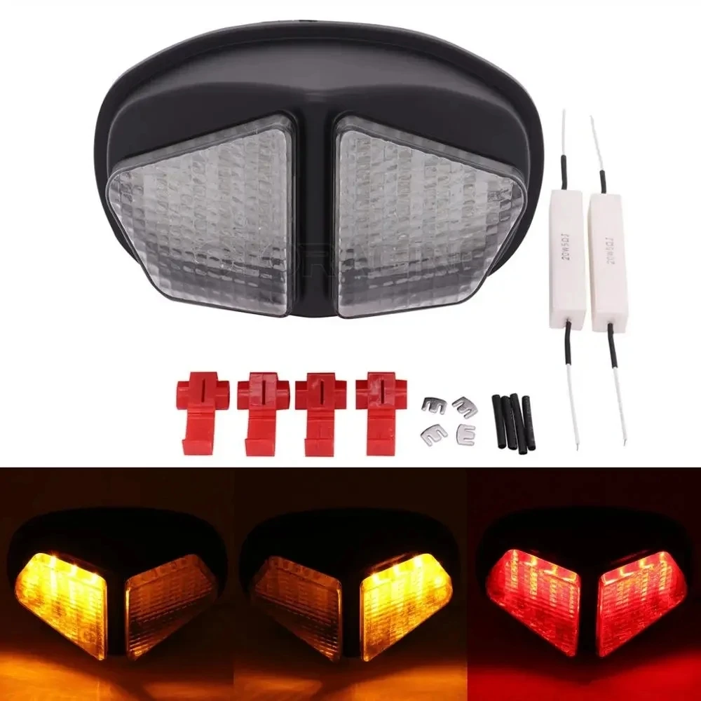 

Motorcycle Smoke/Clear LED Tail Lights Brake Lights Turn Signals Lights For Triumph Daytona 600 650 2004-2005