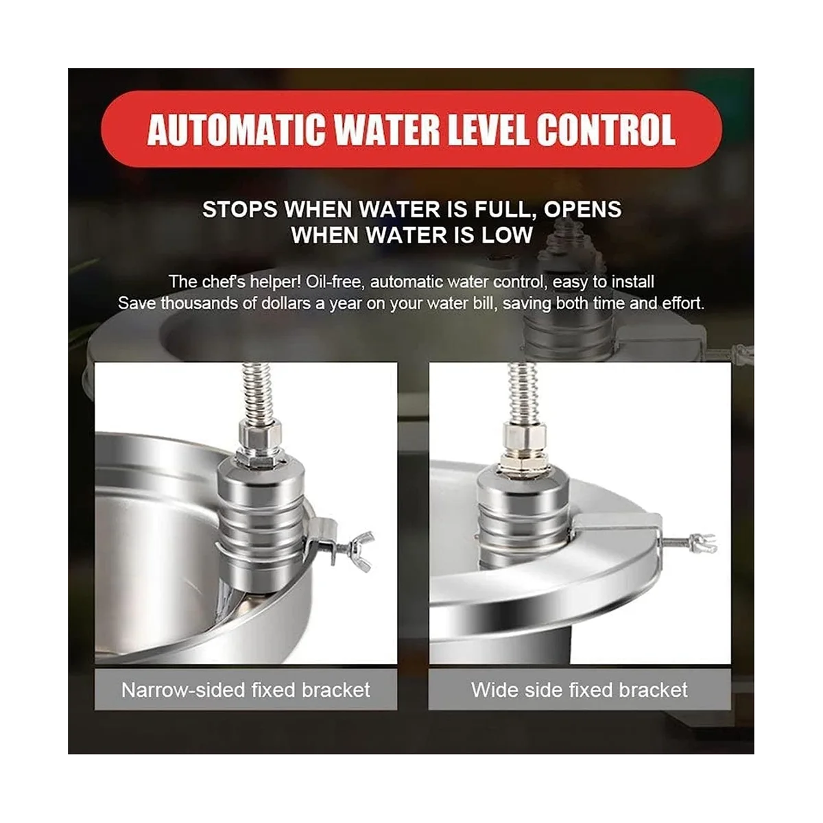 Valvola a galleggiante di controllo del livello dell'acqua completamente automatica in acciaio inossidabile 304, regolatore automatico del livello dell'acqua