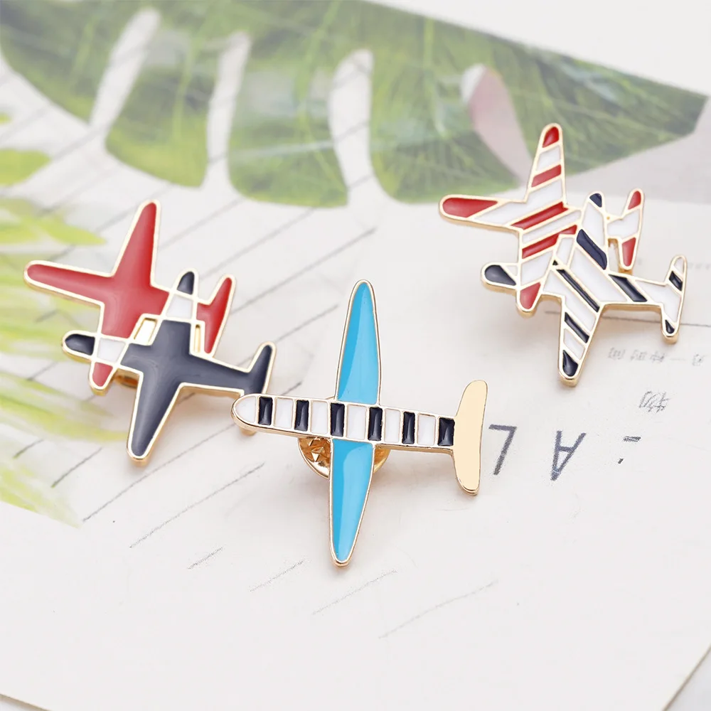 Fighter Jet Brooch Pin Military Aircraft Badge Airplane Lapel Pin Aviation Jewelry Clothing Accessory Gift for Men Collectible