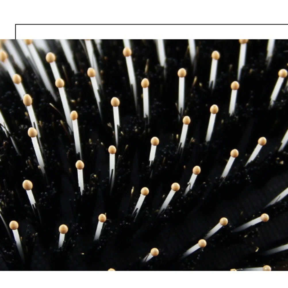

Massage Comb 26X8X5Cm Natural Bristles Nylon Hair Brush For Scalp Circulation Hair Growth Thick Thin Curly