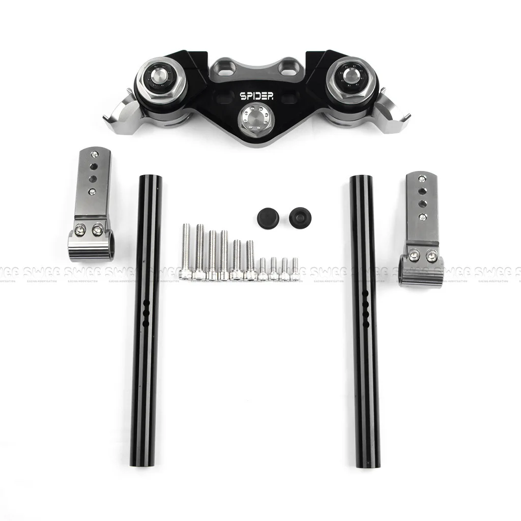 Motorcycle Handle Bar Clamp Handlebar Bike Handlebar Clip Ons CNC Aluminium Spare Parts for Honda PCX 160NMAX 155