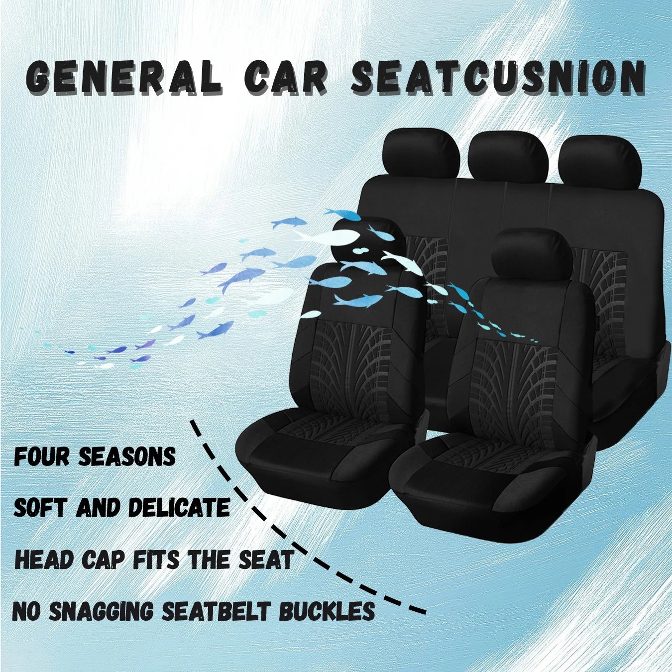 

Car Seat Cover Full Seat Protector Waterproof Universal Fit Sedan Suv Pick-up Truck Seat Covers Car Accessories 0304