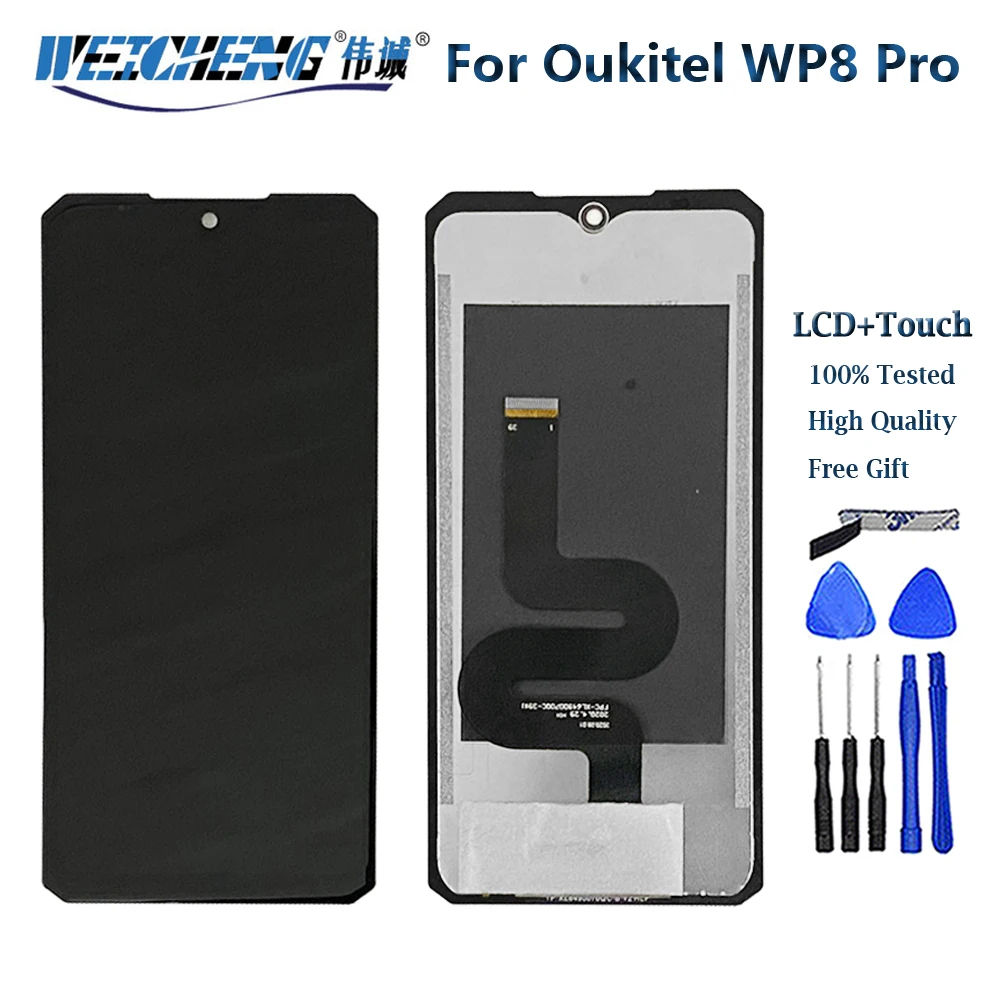 Original For Oukitel WP5 Pro LCD Display Touch Screen Digitizer Assembly For Oukitel WP2 WP6 WP7 WP8 Pro WP9 WP10 Display Repair