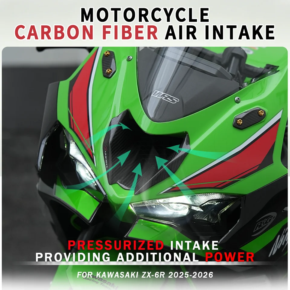For Kawasaki Ninja ZX-6R ZX6R Model Motorcycle Carbon Fiber Front