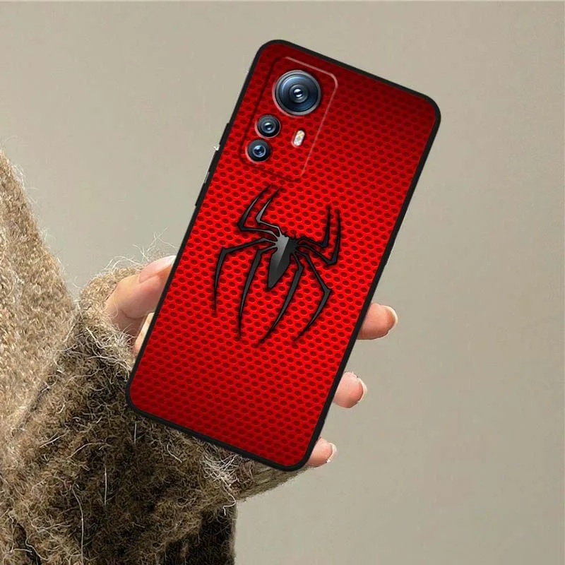 M-M-MarvelS شعار أنيمي غطاء ل Xiaomi Mi 15 14 13 13T 12 12T 12S 11 11i 11T Pro Ultra Lite 5G أسود ناعم #2