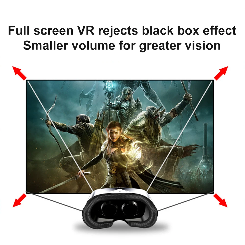 VR Shinecon Virtual Reality Glasses VR Glasses Stereo Helmet Headset With Remote Control 3D Virtual World For IOS Android New