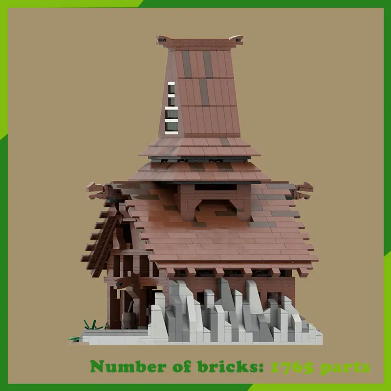 MOC Bausteine Haus Turm Modulare Modell Architektur DIY Ziegel Kreative Montage Spielzeug Weihnachten Geschenk Geburtstag Präsentiert 1765PCS