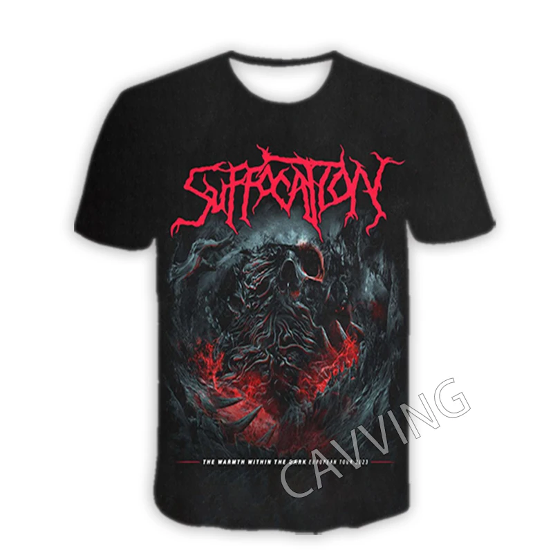 New Fashion Women/Men's 3D Print  Suffocation Rock Band  Casual T-shirts  Hip Hop Tshirts Harajuku Styles Tops Clothing